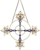 Crystal Healing Tool - Planetary Earth Solar Form - Gold