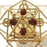 Meditation Pyramid - 9" Shambhala Solar Head Pyramid 8 Crystal