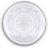Crystal Healing Pendant - Sri Yantra Solar Form in 24K Gold Plate with Magnets & Copper Wire