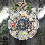 Wheel of the Year Wooden Wall Plaque - Witch Pagan Wiccan Sabbat Decor