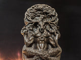 Black Cernunnos Statue, Black Horned God Figure, Forest God Figurine, Black Pagan Statue, Black God Statue, Carved Pagan God, Celtic Gods