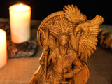 Odin statue, Carved Odin Figure, Allfather, Wotan, Norse God Statue, Viking Statue, Norse Mythology, Norse Pagan, Altar Figurine