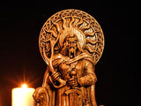 Wood Sculpture Collection-Freyr Statue, Freyr Norse God Figure, Freyr Altar Statue, Viking Statue, Pagan Figurine, Norse Mythology, Altar Statue, Norse