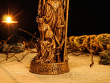 Wood Sculpture Collection-Aradia Statue, Goddess of Witches, Wiccan Goddess Statue, Queen of Witches, Pagan Figurine, Wiccan Altar, Custom God Statue