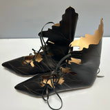 Witch Shoes – Medieval Gothic Elf Witch Lace Up Boots