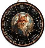 Wheel of the Year Wooden Wall Plaque - Witch Pagan Wiccan Sabbat Decor