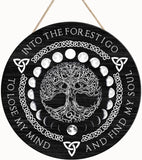 Wheel of the Year Wooden Wall Plaque - Witch Pagan Wiccan Sabbat Decor