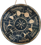 Wheel of the Year Wooden Wall Plaque - Witch Pagan Wiccan Sabbat Decor