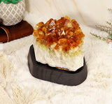 Unqiue Citrine Cluster on base -One of a Kind Crystal