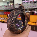 Ammonite Woman Ancient Spirit Desktop Statue Figurines Ornament Resin Display Stand for Crystal Ball Holder Fengshui Collections