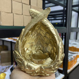 Angel Wings Heart Shape Feathers Resin Crafts Ornaments Crystal Ball Holder Display Stand Home Decor Lovely Gifts