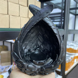 Angel Wings Heart Shape Feathers Resin Crafts Ornaments Crystal Ball Holder Display Stand Home Decor Lovely Gifts