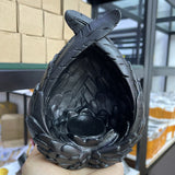 Angel Wings Heart Shape Feathers Resin Crafts Ornaments Crystal Ball Holder Display Stand Home Decor Lovely Gifts