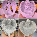 Angel Wings Resin Crystal Ball Base Bracket Carved Resin Charms Craft Home Decor Suitable 6-8cm Crystal Ball Display Pedestal