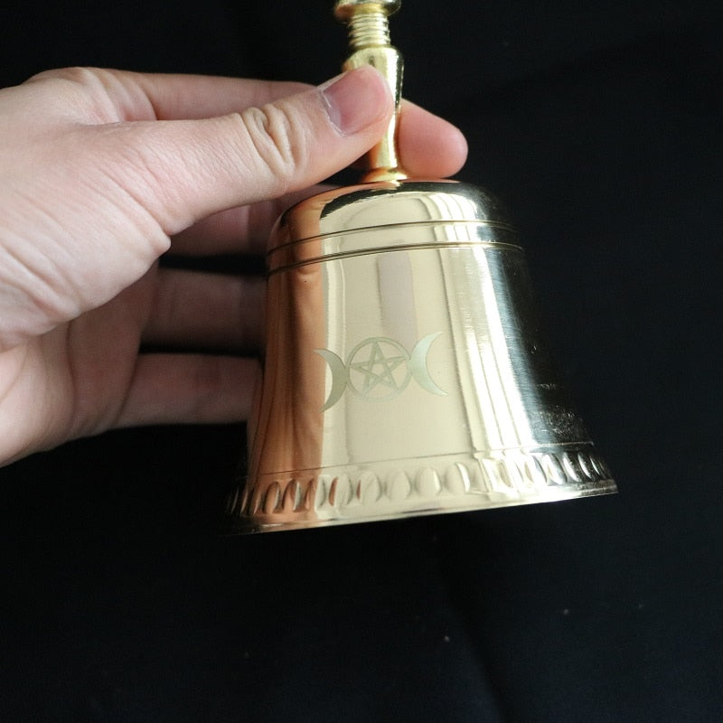 Amazon.com - Mini Altar Bell, Solid Brass Triple Moon