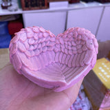 Crystal Ball Base Angel Wings Feather Heart Shape Sphere Stand Resin Charms Craft Ornament Home Decor Suitable for 4-8cm Ball