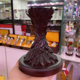 Crystal Ball Base Embos Carved Feather Resin Pendulum Stand Magic Ball Display Bracket Home Decoration Accessories