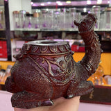 Desert Camel Arabian Style Handicraft Ornaments Resin Base Crystal Ball Display Stand Office Living Room TV Cabinet Decoration