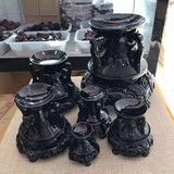 Exquisitely Carved Stand Base Crystal Ball Resin Holder Magic Sphere Display Ornaments Photography Props Home Decor