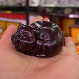 Fortune Crystal Ball Holder Resin Dolphin Whale Rat Pig Display Stand Collectibles Nature Series Resin Crafts Ornaments