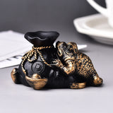 Fortune Toad Crystal Ball Display Stands Resin Home Decor Sphere Base Holder Figurines Ornament for 4~8cm Sphere