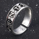 Odin Norse Viking Amulet Rune MEN Ring fashion words Retro Jewelry