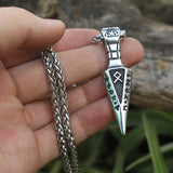 Norse Viking valknut Triangle arrow rune pendant