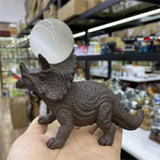 Jurassic Dinosaur Triceratops Resin Crafts Crystal Ball Base Ornaments Home Decoration Suitable for 2.5-4cm Spheres