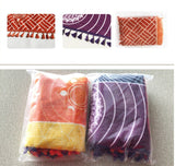 Chakra Tapestry Meditation Yoga Rug Towels Mexico Chakras Tassel Striped Floor Mat 59 in (Soft Microfiber 59x30in)