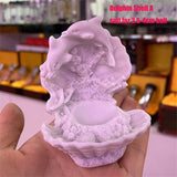 Mermaid Dolphin Pearl Shell Crystal Ball Resin Base Magic Sphere Display Stand Home Decor Ornaments Pedestal