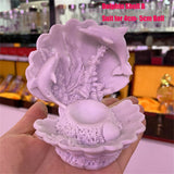 Mermaid Dolphin Pearl Shell Crystal Ball Resin Base Magic Sphere Display Stand Home Decor Ornaments Pedestal