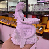 Mermaid Dolphin Pearl Shell Crystal Ball Resin Base Magic Sphere Display Stand Home Decor Ornaments Pedestal