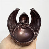 Mysterious Ninja Bat Sculpture Resin Crafts Ornaments Desktop Home Decor Crystal Ball Base Suitable for 4-6cm Balls