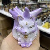 Nine-tailed Fox Crystal Ball Resin Base Shpere Display Stand Beautiful Cute Crafts Ornaments Gift Suitable for 4-10cm Ball