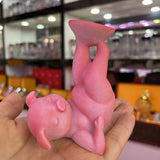 Resin Carfts Baby Angel Piggy Crystal Ball Base Desk Furniture Decoration Ornaments Office Home Decor Suitable for 3-5cm Ball