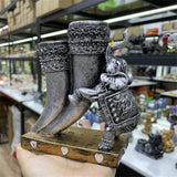 Resin Crafts Crystal Ball Base Ivory Elephant Statue Ornaments Home Living Room Desktop Decorations Suitable for 5-9cm Balls