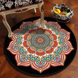 Bedroom Children's Room Home Decor Floor Mats Round Rugs Living Room Mandala Non-Slip Rugs