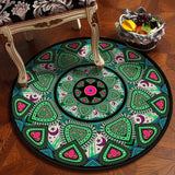 Bedroom Children's Room Home Decor Floor Mats Round Rugs Living Room Mandala Non-Slip Rugs