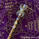 Natural Crystal Magic Witch Wands Stones Rose Quartz Pagan Wizard Power Mineral Witchcraft Wicca Altar Pendulum Home Decoration