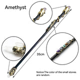 Natural Crystal Pagan Wizard Magic Witch Wands Raw Stones Quartz Power Mineral Witchcraft Wicca Altar Pendulum Home Decoration