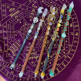 Natural Crystal Magic Witch Wands Stones Rose Quartz Pagan Wizard Power Mineral Witchcraft Wicca Altar Pendulum Home Decoration