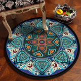 Bedroom Children's Room Home Decor Floor Mats Round Rugs Living Room Mandala Non-Slip Rugs
