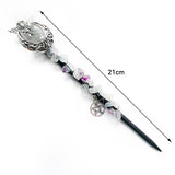 Natural Crystal Pagan Wizard Magic Witch Wands Raw Stones Quartz Power Mineral Witchcraft Wicca Altar Pendulum Home Decoration