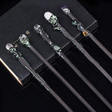 Natural Crystal Pagan Wizard Magic Witch Wands Raw Stones Quartz Power Mineral Witchcraft Wicca Altar Pendulum Home Decoration