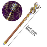 Natural Crystal Magic Witch Wands Stones Rose Quartz Pagan Wizard Power Mineral Witchcraft Wicca Altar Pendulum Home Decoration