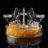 Seven Star Plate Crystal Ball Holder