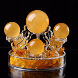Seven Star Plate Crystal Ball Holder