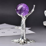 Tree Shape Crystal Ball Stand Base Resin Room Decor Sphere Stand Holder Ornament