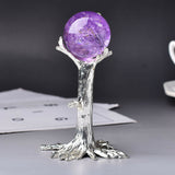 Tree Shape Crystal Ball Stand Base Resin Room Decor Sphere Stand Holder Ornament
