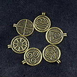 The Last Airbender  Elemental Lotus Water Tribe Amulet Necklace